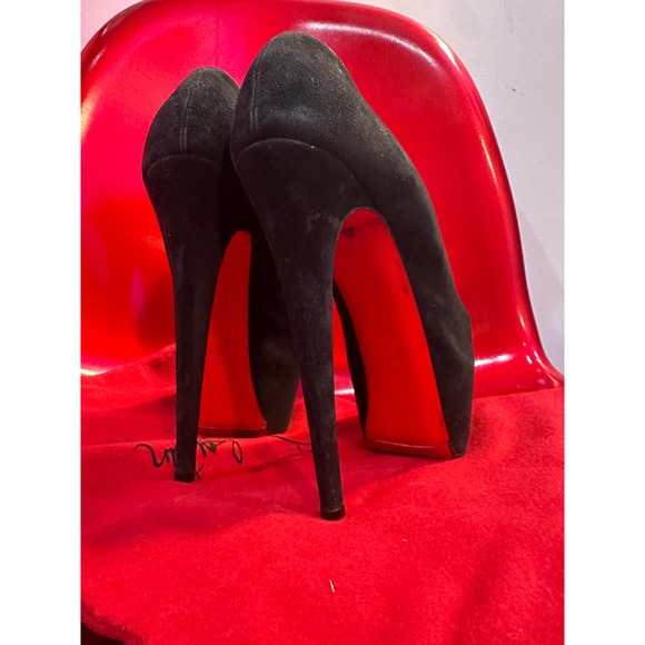 Christian Louboutin Black Suede Daffodile Pumps 42 - Picture 3 of 4